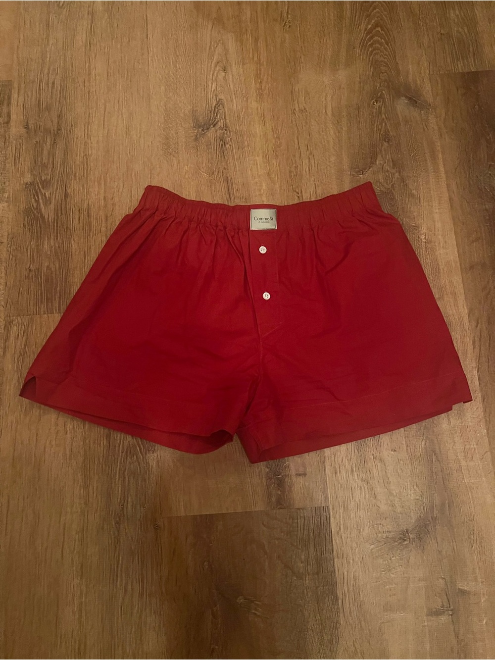 Comme Si Classic Red Boxer Shorts